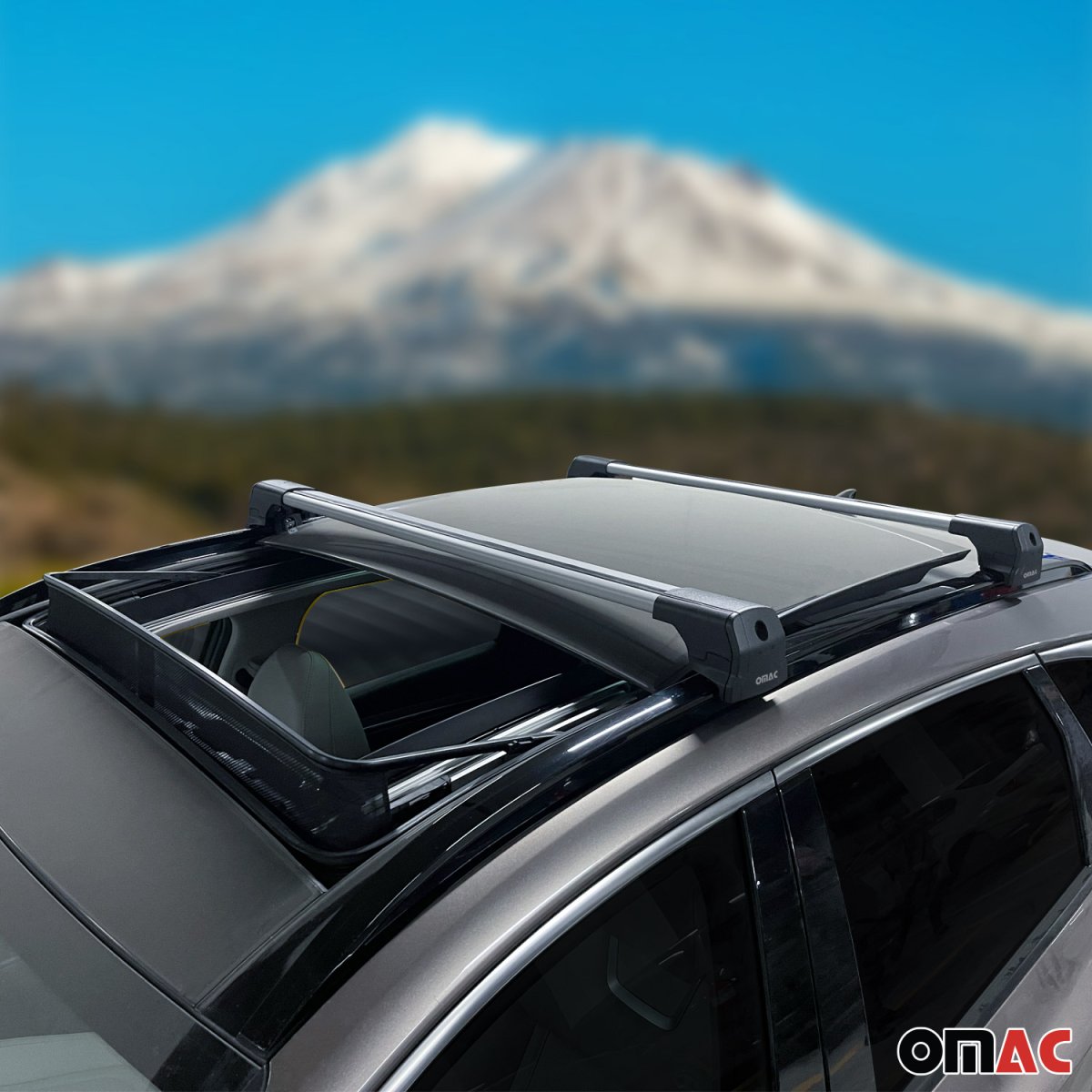 MERCEDES GLA Roof Rack Cross Bars - Omac - Elegance V2 - Gray - 2020